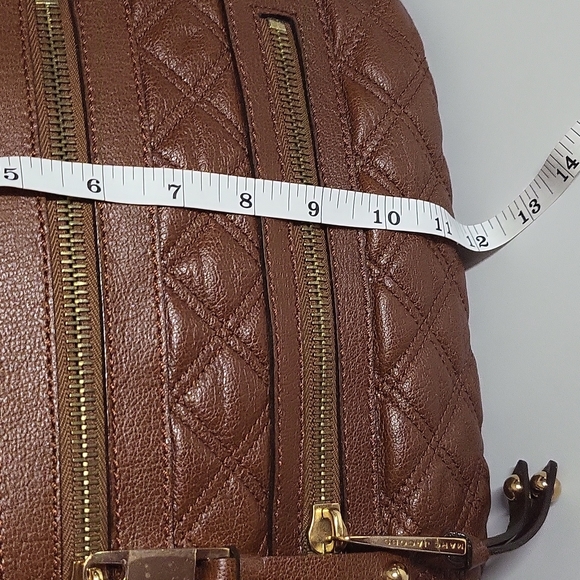 Marc Jacobs Brown Leather Quilte Classic Leather Zippers Tote Bag - Picture 13 of 14